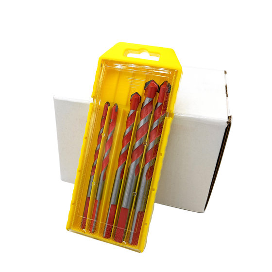 Cross-border overlord drill suit 7pc manufacturers tile drill super hard tungsten steel alloy glass marble steel drilling