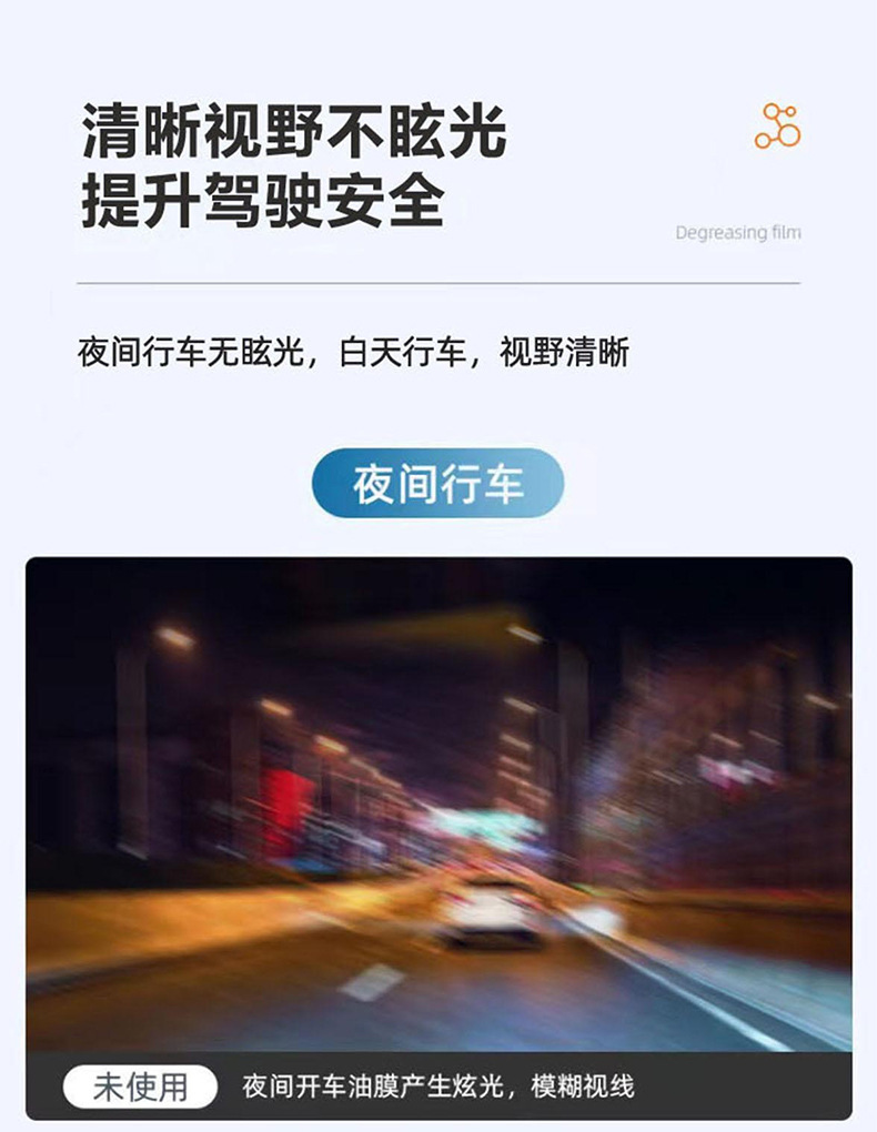 Quanyao car glass oil film remover cleaner, powerful for wiping off water from the windshield, oil-removing paste for rainy days