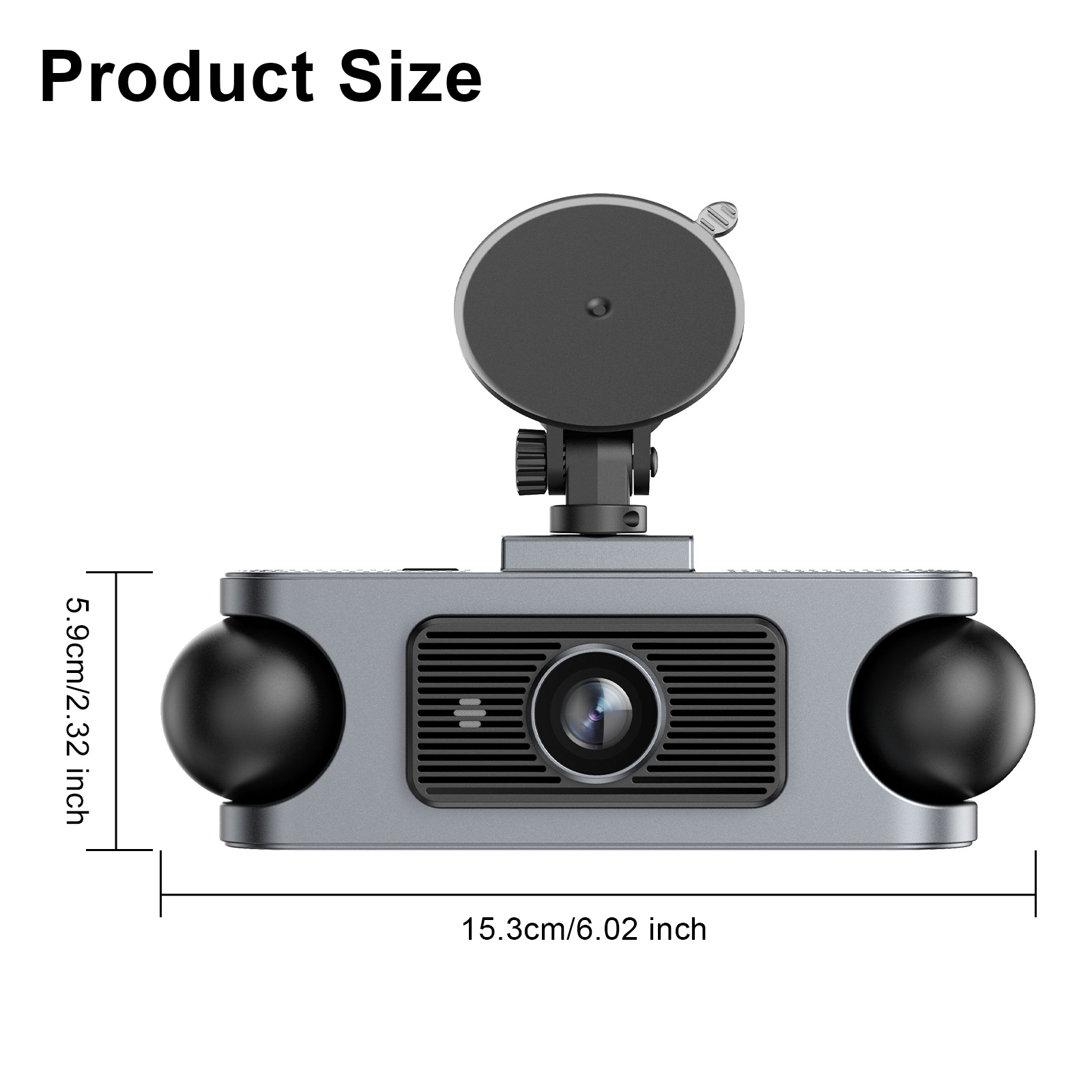 Zkcamspy Cross-Border New Product 360 ° High-Definition 1080P 4-Lens In-Car Front and Rear Dash Cam