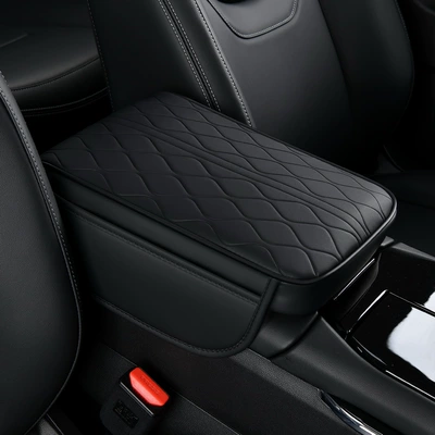 Armrest box pad Memory Foam Armrest Heightening Pad - black