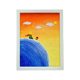 Children's handmade cream glue diy photo frame sand painting ocean shell texture quartz sand material bag 3D toy gift