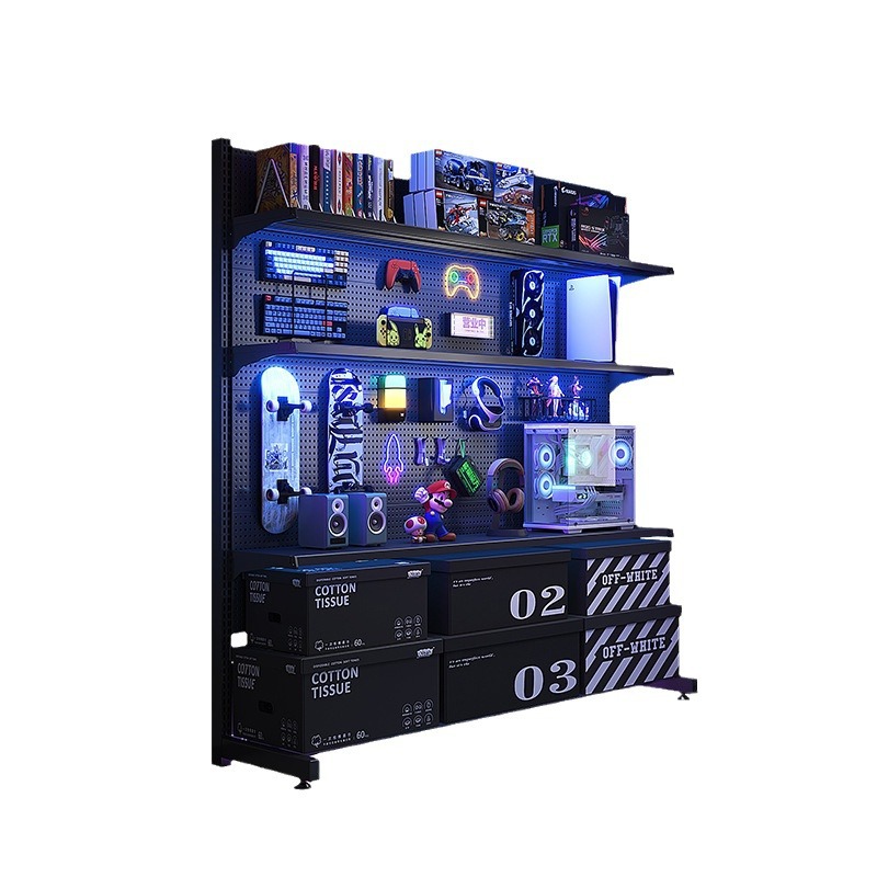 Estante de almacenamiento de herramientas de hardware vertical de piso estante de almacenamiento de equipos deportivos de metal sin perforación estante doméstico