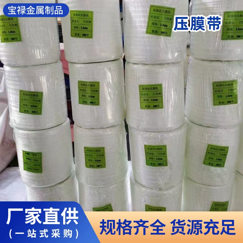 Пресс-ремень для тепличной пленки, аксессуары для теплиц, утолщенная пресс-веревка для пленки, полиэфирная лямка, линия для прессования пленки, фиксированная ветрозащитная плоская лента