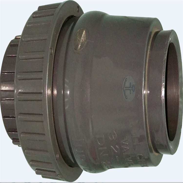 环宇锚牌管UPVC单活接止回阀国标化工管件截止阀PVC单向阀工业级