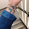Brand blue bracelet, jewelry for beloved, internet celebrity, Korean style