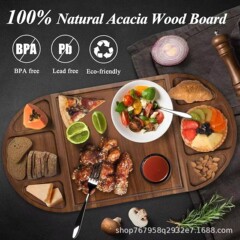 クロスボーダー木製アカシア木製パレット木製ステーキ西洋料理フルーツまな板クリエイティブ調理可能なチーズボード