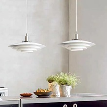 全光谱丹麦现代简约岛台Ph5灯设计感灯具餐厅法式奶油风飞碟吊灯