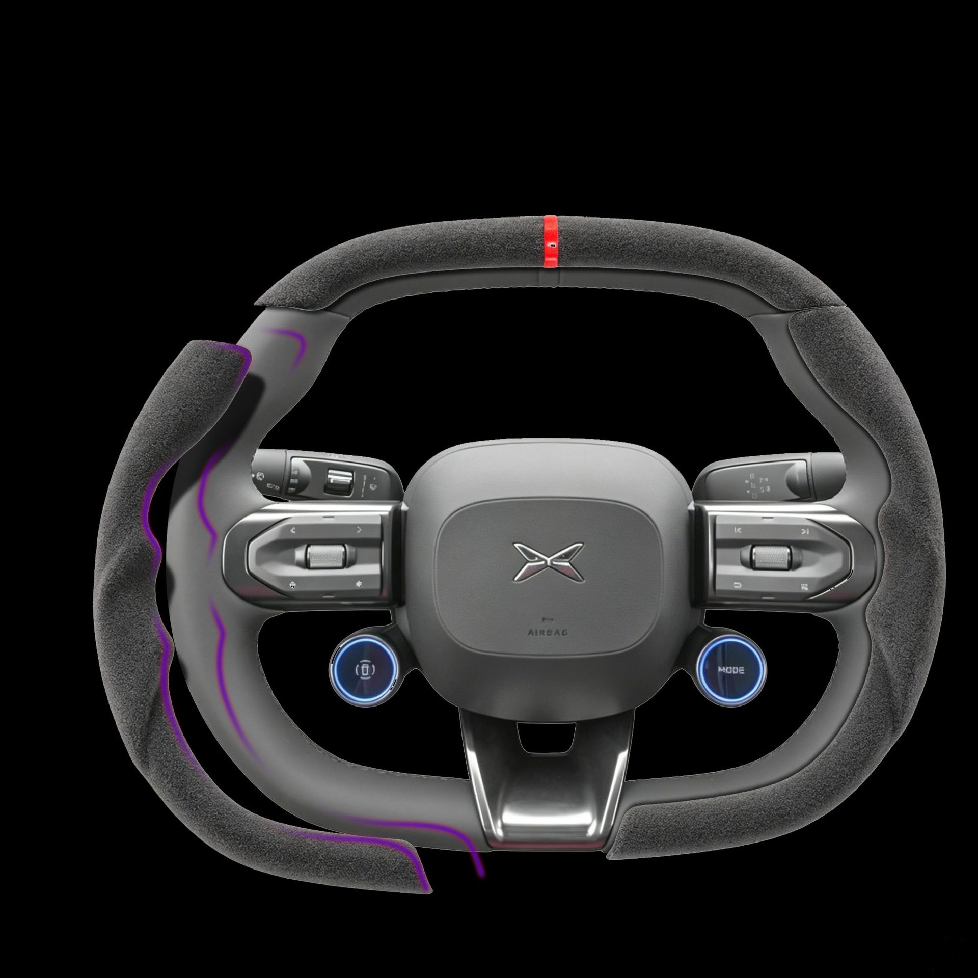 Suitable for All Xpeng Models, Original Car-Fit Nappa Leather Anti-Slip Four-Season Multi-Color Car Steering Wheel Cover