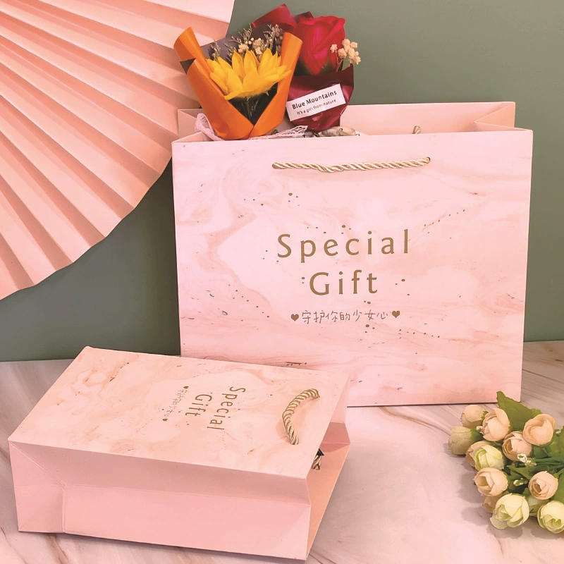 Подарочная сумка для девочек сердце подарочная игрушка подарочная сумка косметика упаковка день рождения сумка для одежды универсальный бумажный пакет с рукой