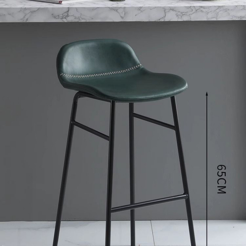 안장 가죽 그린 [65cm 검정색 다리]