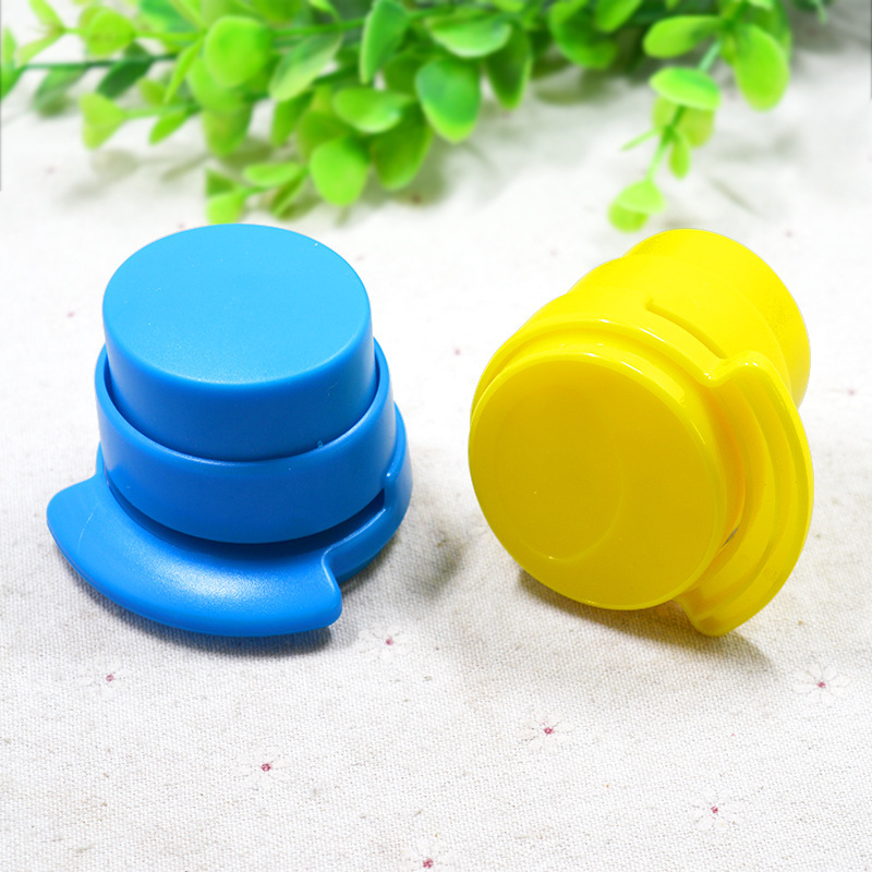 韩国创意文具环保无针订书机无钉订书器办公学习用品批发实色