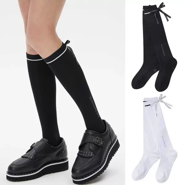 New Original Golf Women's Socks, Stockings, Sports and Leisure Ball Socks, Golf Elastic Bow Breathable Stockings