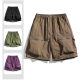 Ice Silk Tooling Shorts Men's Summer Thin Loose Breathable American Style Basketball Outer Wear Pants Middle Pants