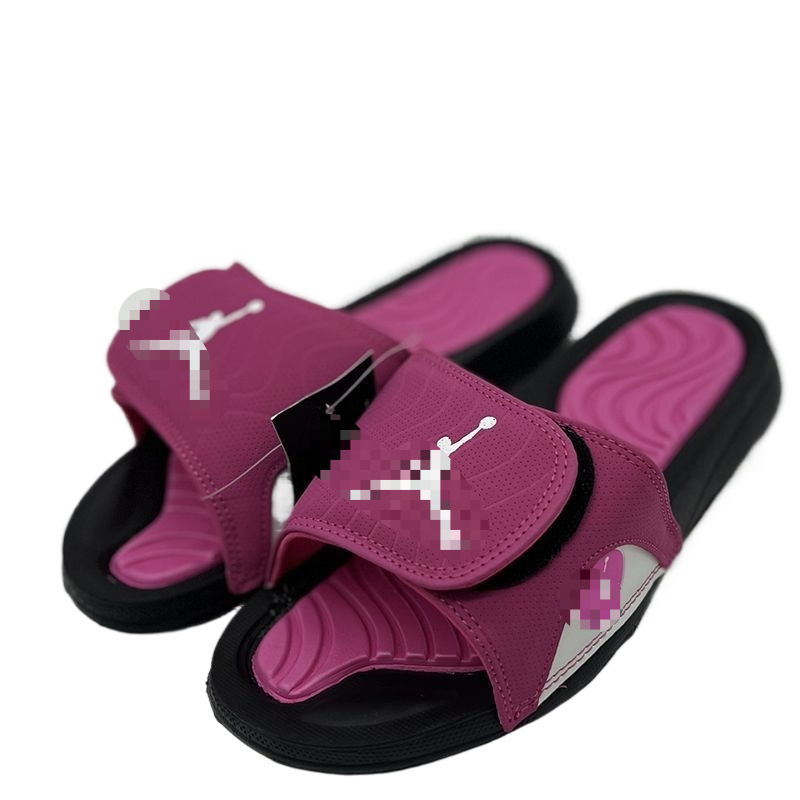 Aj Qiao Five Slippers with Velcro Basketball Sports Slide Slippers Couple Fashion Trendy Brand Summer Wholesale