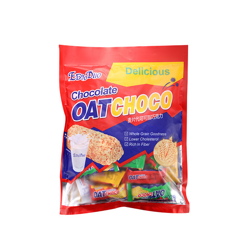 [Drop shipping] Oatmeal chocolate cake 400g/bag oatmeal chocolate bar oatmeal cake snack food