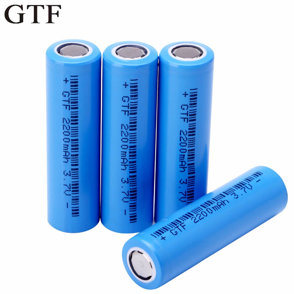 GTF 18650锂离子可充电电池实际容量2200Mah 3.7V