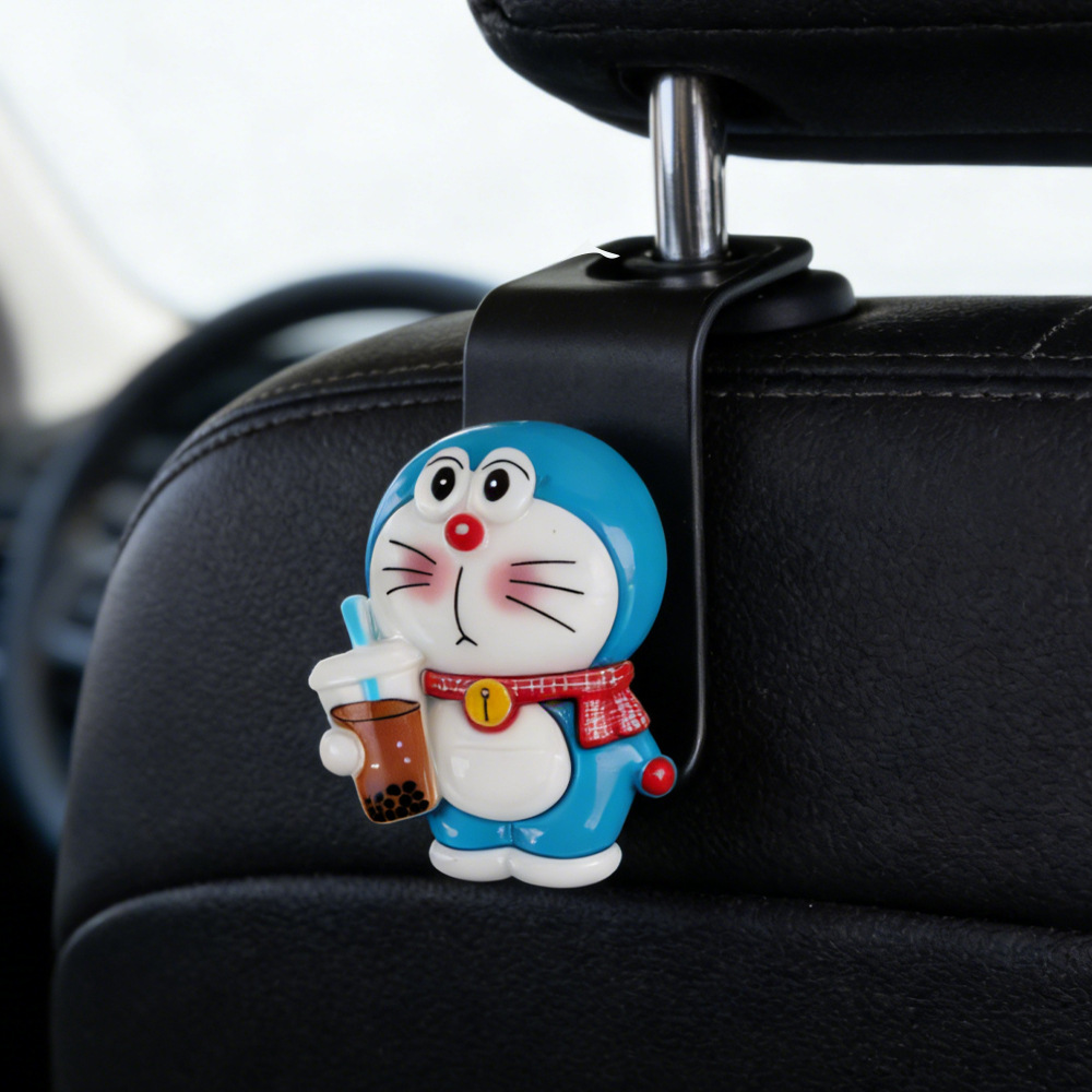 Gancho trasero del automóvil Gancho del respaldo del asiento multifuncional Gancho del automóvil del automóvil Gancho pequeño del automóvil Gancho del asiento de dibujos animados