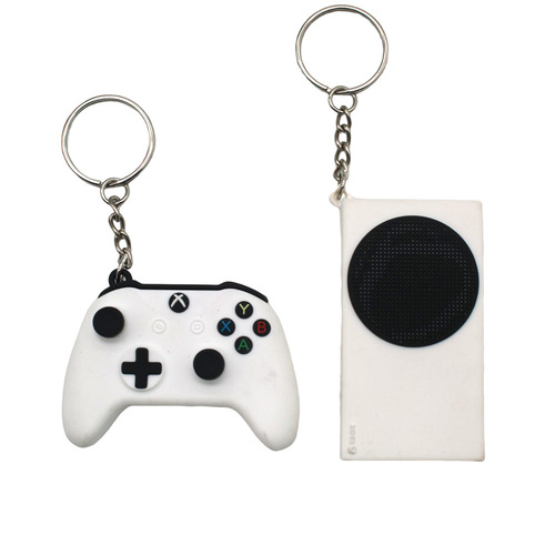 Cross-border simulation XBOX ONE S game controller host keychain Series X mini game peripheral pendant