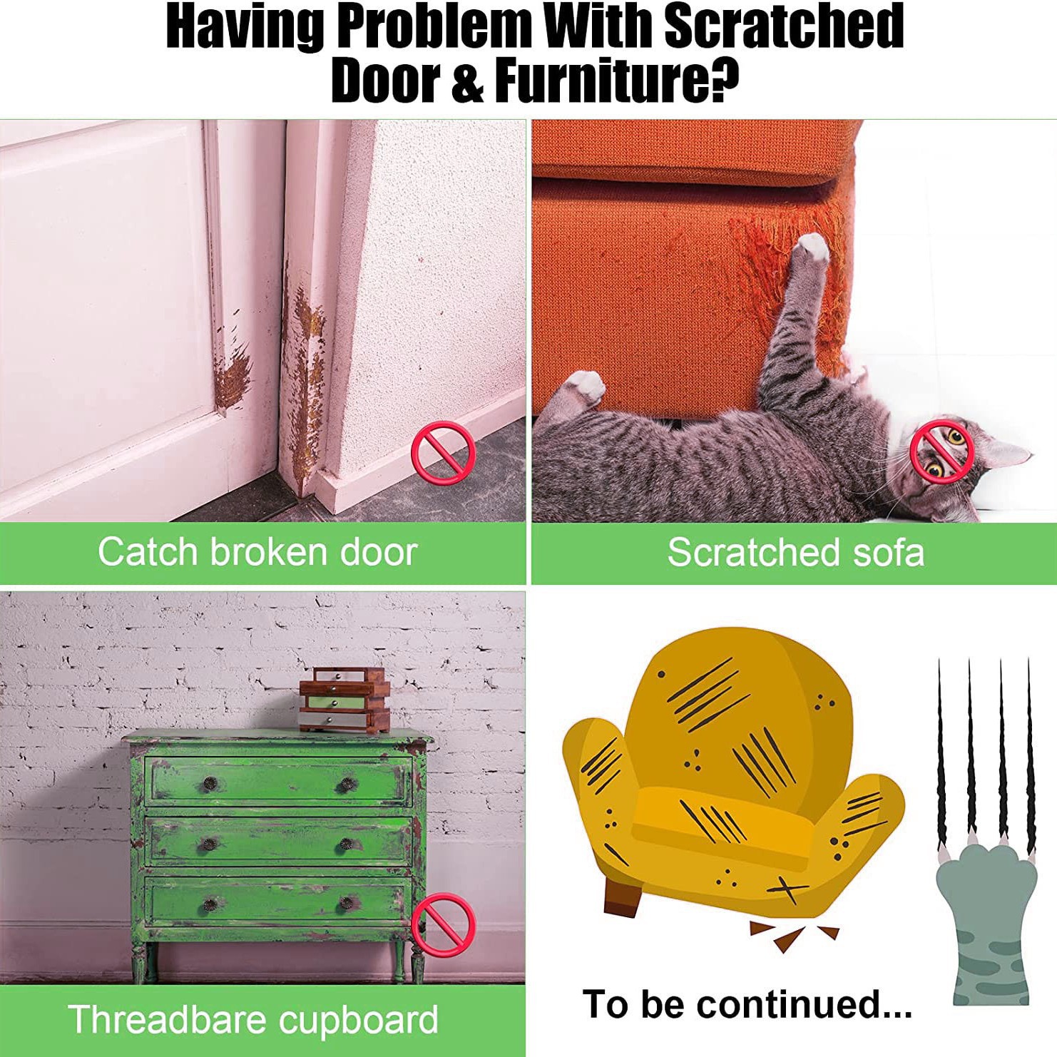 Pvc gato y perro mascota anti-arañazos resistente al desgaste cinta de protección del hogar cinta protector de puerta de perro