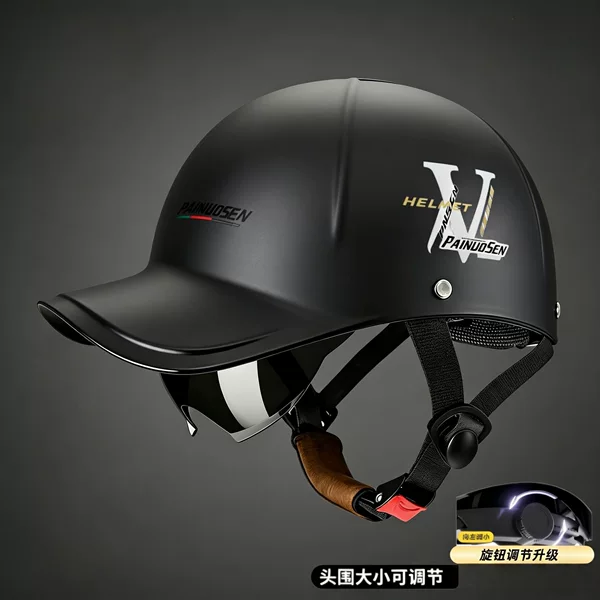 Foreign Trade Winter Warm Electric Vehicle Helmet, Unisex, All-Season Safety Helmet, Electric Scooter Summer Sun Protection Half Helmet
