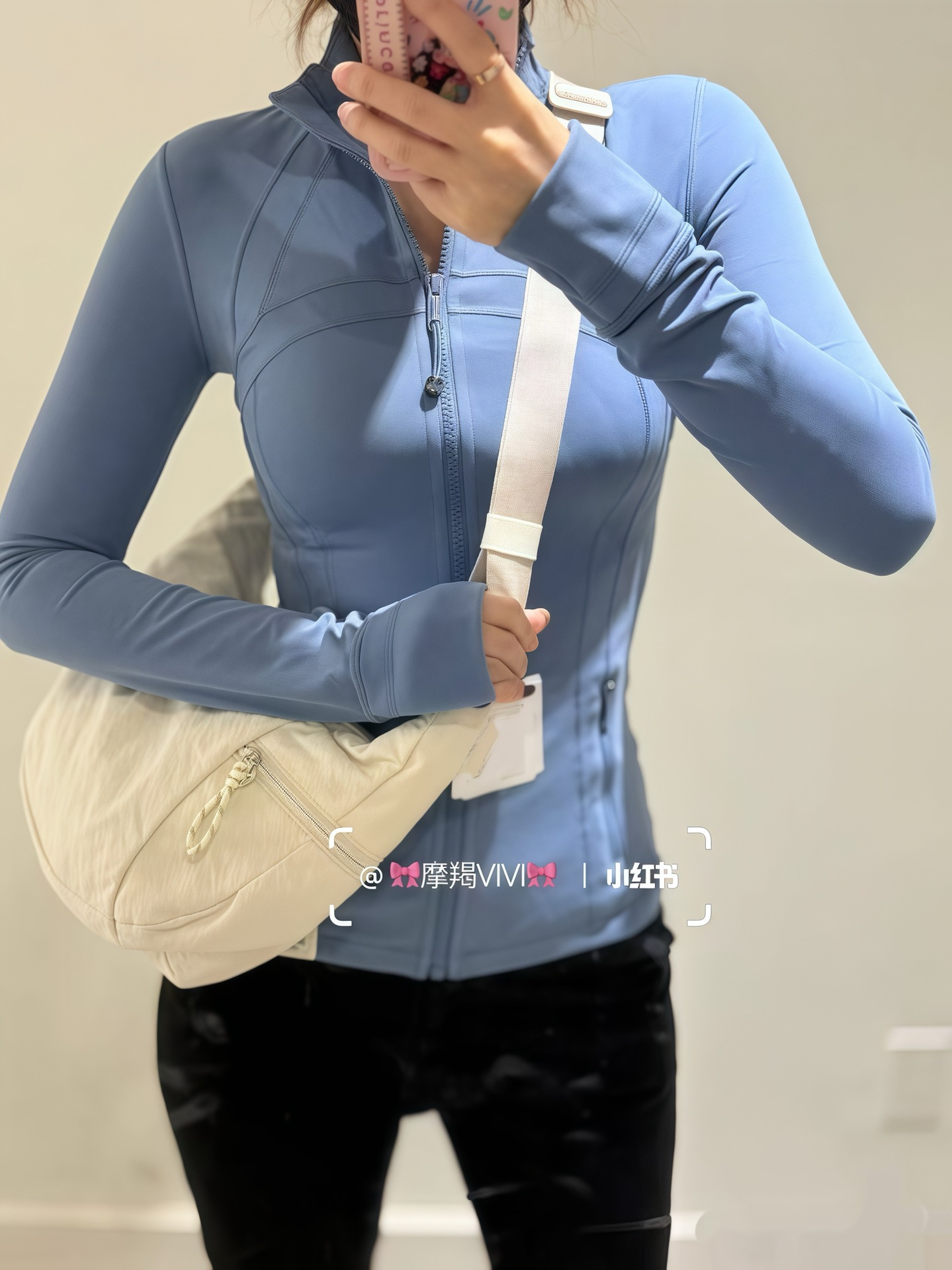 Ding同タイプのnulu、luon海軍藍春秋新型ヨガランニングコート女性の修身弾力立襟