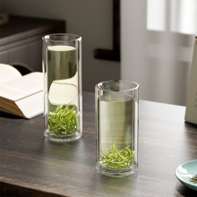 双层玻璃杯家用水杯泡茶杯隔热防烫牛奶杯简约透明客厅喝水杯子