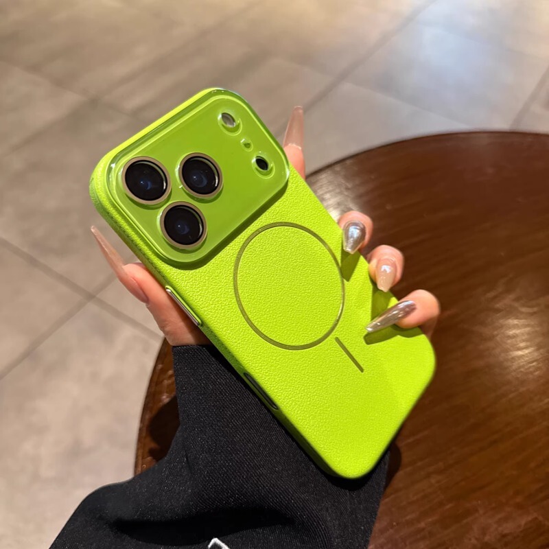 Suitable for iPhone 17 Pro Max, Lychee Pattern Magnetic Phone Case, Lens Anti-Drop Pc Apple 16 Protective Case, Full Coverage Suitable for iPhone 17 Pro Max, Lychee Pattern Magnetic Phone Case, Lens Anti-Drop Pc Apple 16 Protective Case, Full Coverage