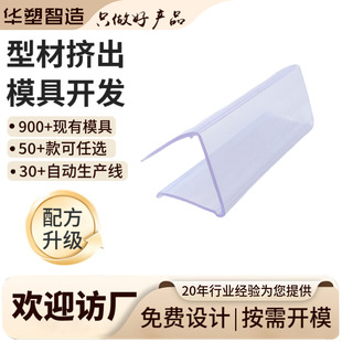 in stock Amazon transparent plastic profile wood board price tag PVC price tag with paper shelf price clip