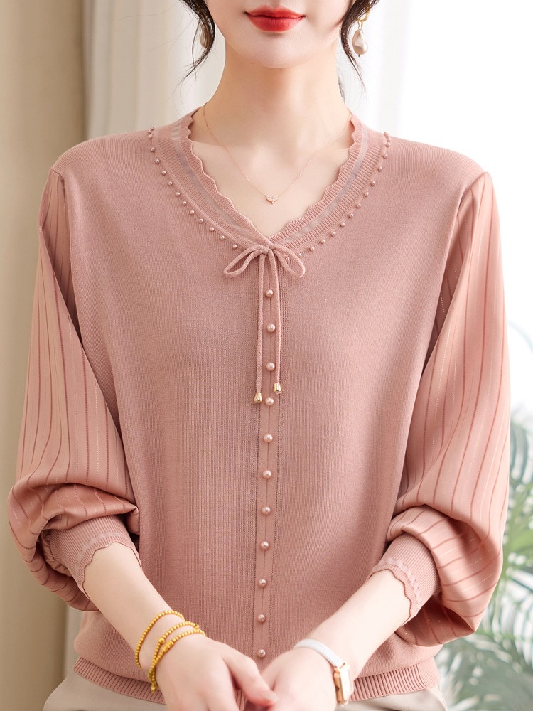 Spring fashionable knitted body-friendly summer thin long-sleeve for…