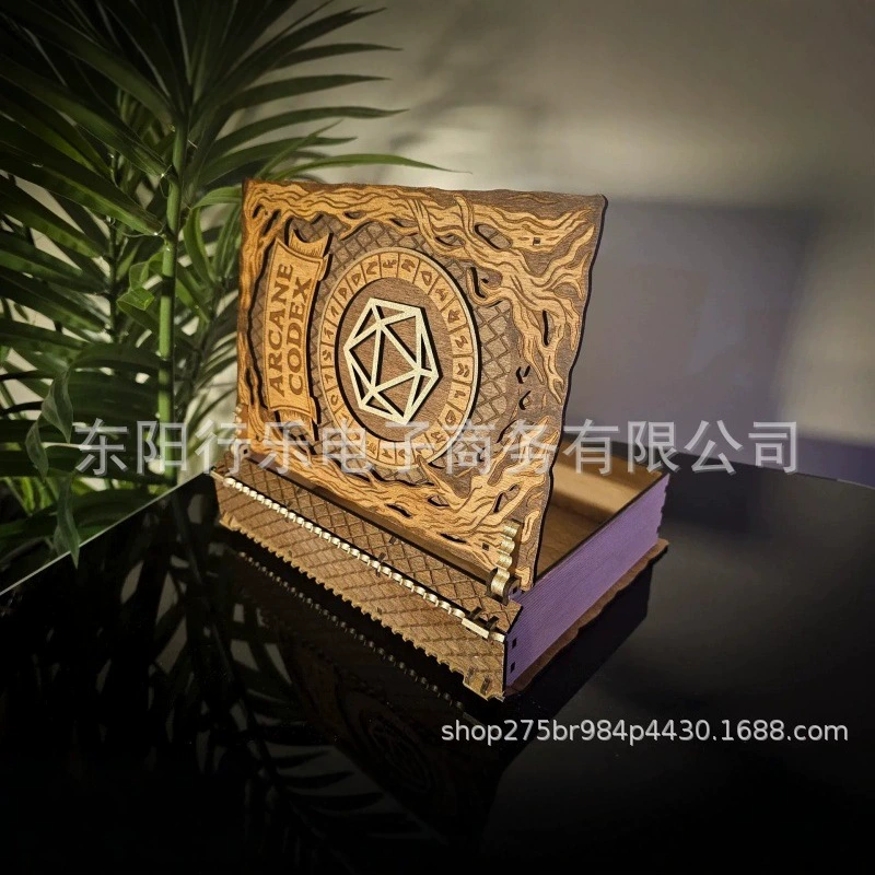 Новый продукт, трансграничная деревянная книжная коробка Arcane, загадочная ретро-коробка для хранения книг, украшения для дома, деревянные поделки