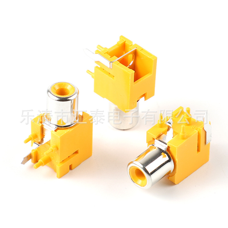 1P单孔RCA-104/109莲花座 AV-8.4-9C同心插座RCA-109C