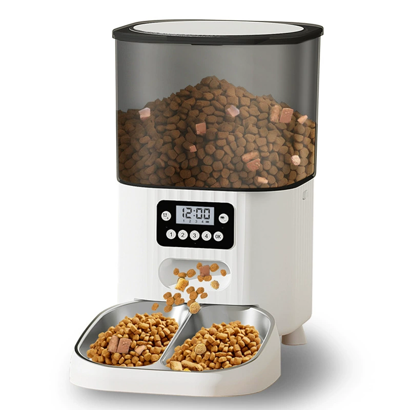 Новая умная автоматическая кормушка для домашних животных с Wi-Fi, машина для кормления по времени и количеству, удаленная машина для кормления с голосовым видео