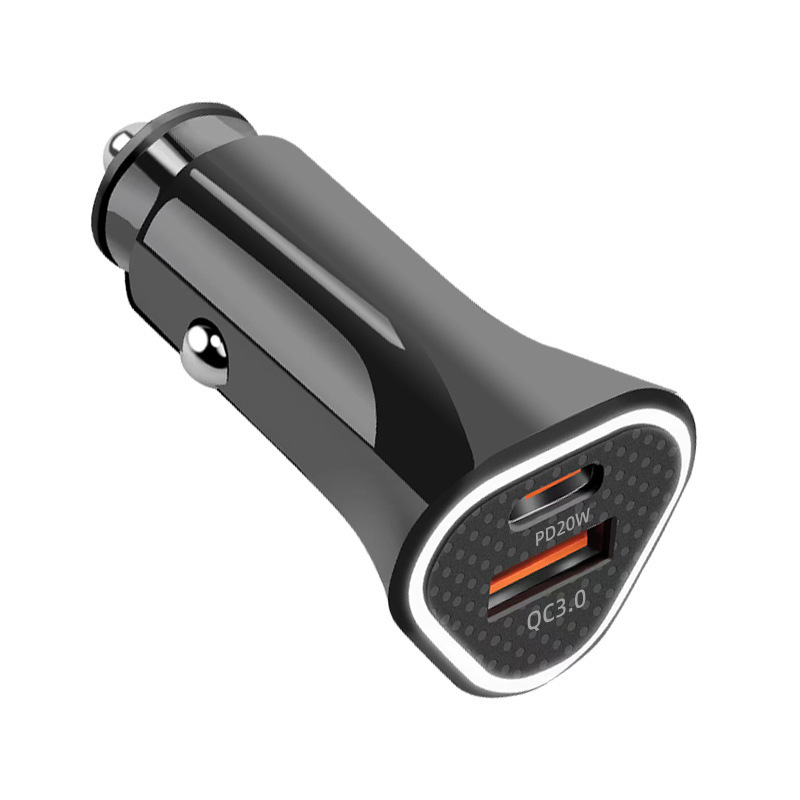 PD 車の充電器急速充電デュアルポート 38 ワット QC + タイプ c 車の充電器シガーライターワンツーツー車の充電ヘッド|undefined