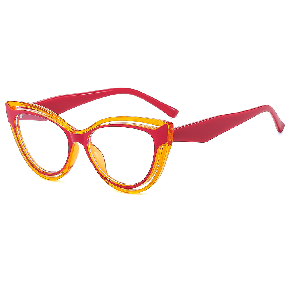 Nuevo bolso transfronterizo personalidad ojo de gato TR90 gafas anti-luz azul