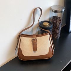 大衆が通勤している手提げサドルバッグ2025春夏の色合わせbagsファッション欧米のファッションシングル肩斜め掛けバッグ