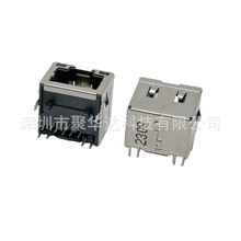 RJ45�W��+�p��USB��LED��AF2.0ĸ��90�Ȳ���p��Aĸ+�����W�j����