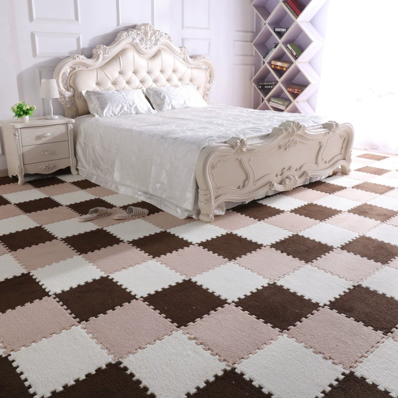 Ковровая плитка напольная, 30×30 см (толстая), гостиная и спальная комната, однотонные варианты цвета