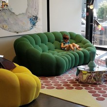 意式罗奇堡极简现代简约个性客厅轻奢设计师足球泡泡创意弧形沙发