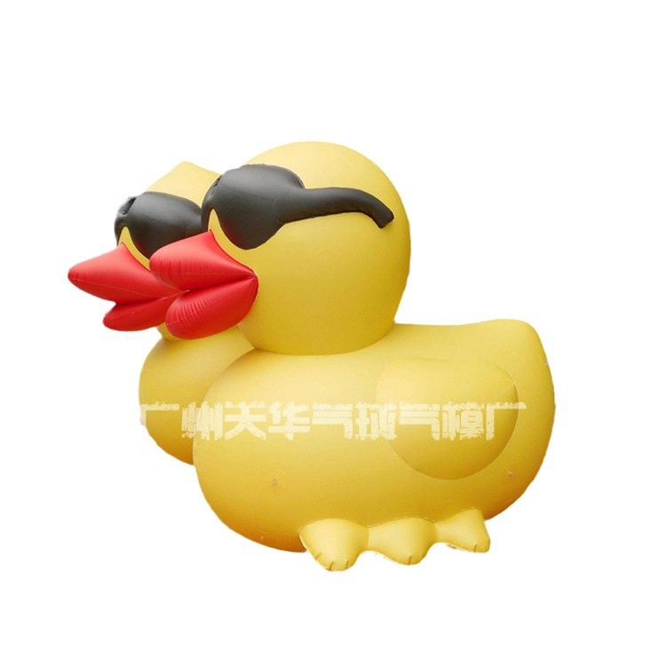 Fábrica al por mayor inflable pato de dibujos animados modelo inflable, inflable grande pato amarillo modelo inflable