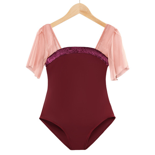 Adult dance clothing, body practice clothing, women's summer Chinese dance exam, ballet training performance gymnastics clothing
