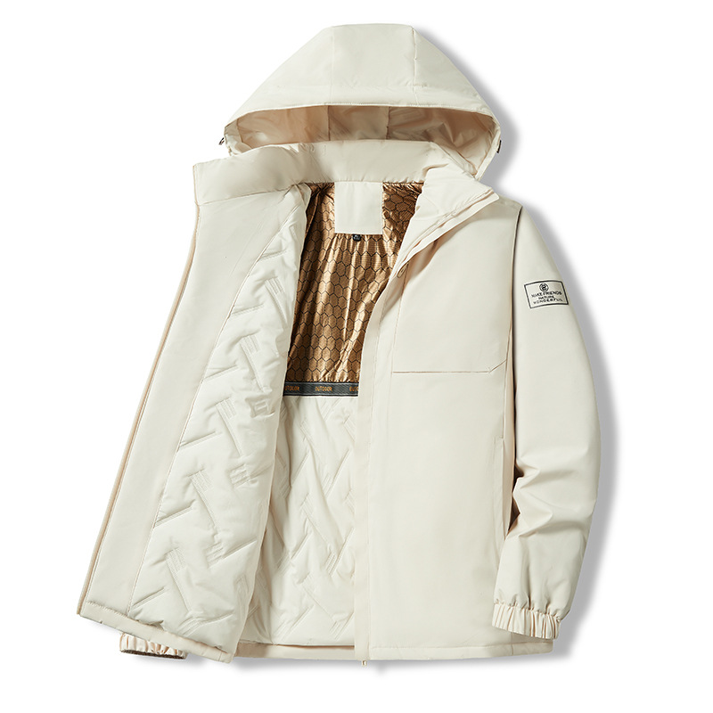 Men's Clothing Coat cotton jacket men's winter thick warm cotton jacket loose large size detachable hood trendy jacket_voghion.com