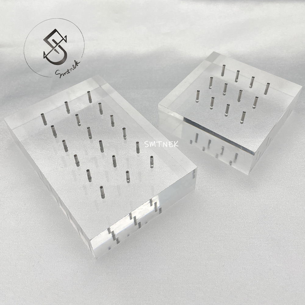 SMTNEK high-transparent acrylic material tooth position 0.9mm/1.2mm piercing jewelry display stand