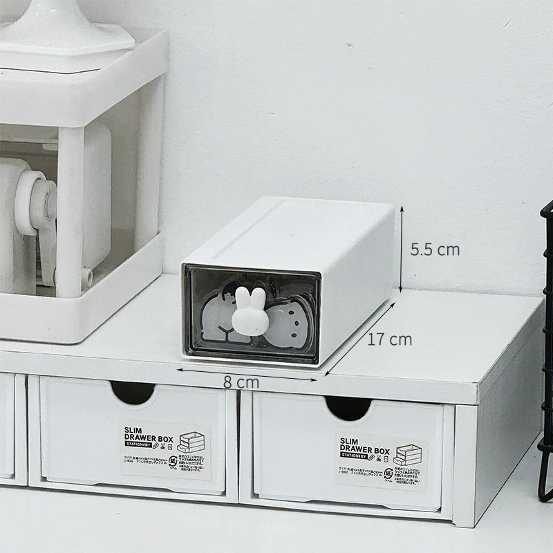 Desktop Acrylic Storage Box, Transparent 3-Layer Stackable Drawer Organizer for Desk and Dorm
