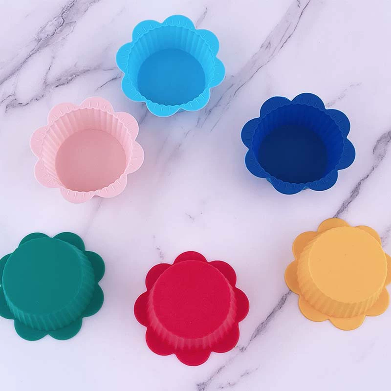Силиконовая форма для мафин/к cupcake цветок форма для тортов увеличение объема рисовой выпечки кухонные принадлежности для выпечки