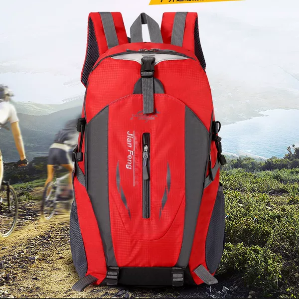 Portable outdoor hiking bag 40L large capacity color-blocking travel bag lightweight short-trip travel backpack sports hiking backpack