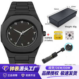 新款简约时尚休闲超薄百搭男士手表阿拉伯数字日历防水硅胶石英表
