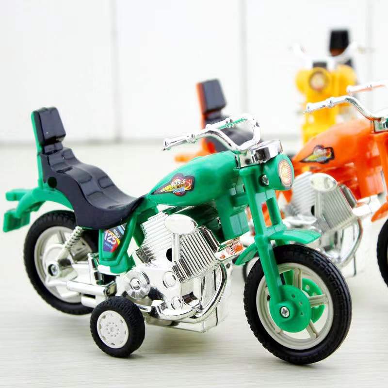 仿真回力惯性摩托小汽车男孩助力跑车宝宝小车赛车儿童玩具批发