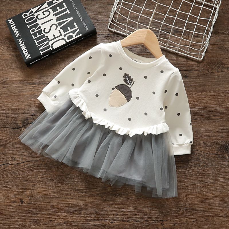 Girls' Dresses, Autumn Clothes, Baby Kidsren's Long-Sleeved Sweatshirt Dresses, New Style Gauze Skirts, Kidsren's Baby Girl Princess Dresses Girls' Dresses, Autumn Clothes, Baby Kidsren's Long-Sleeved Sweatshirt Dresses, New Style Gauze Skirts, Kidsren's Baby Girl Princess Dresses