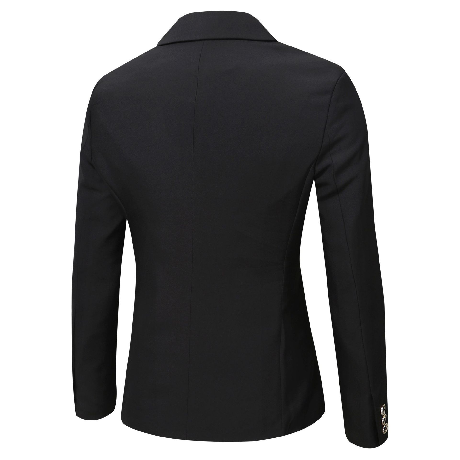 Herrenbekleidung: Personalisierter, farblich abgesetzter Freizeitanzug für Herren im Frühlings- und Herbststil – Schlichter Blazer_voghion.com