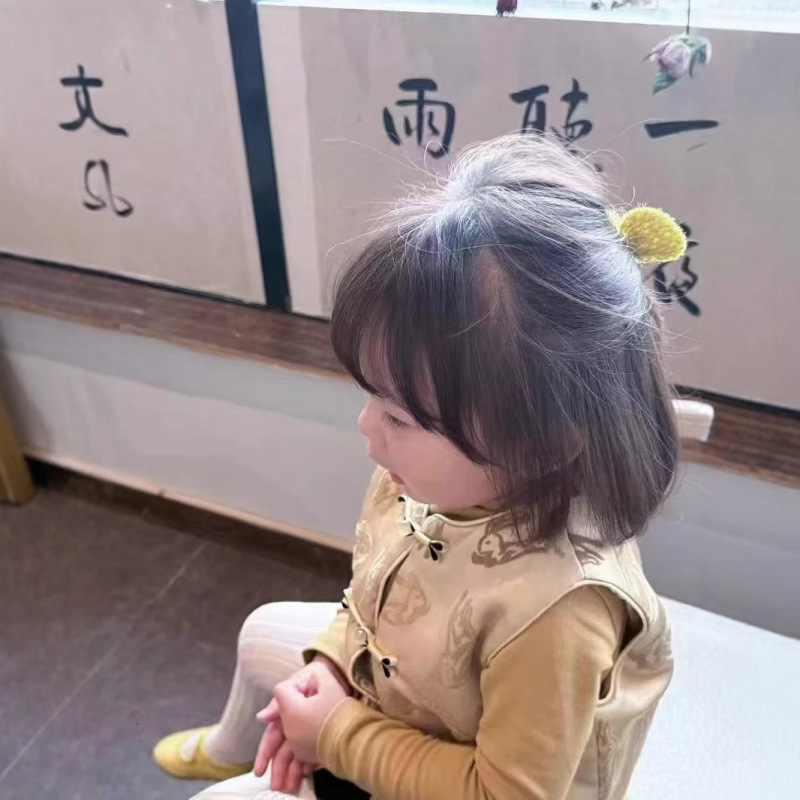 新しい中国式の子供服の歳のドレスの男性の宝の唐は馬の甲の秋冬の女の子の中国風のウサギのジャカードの綿のベストを詰めます。|undefined